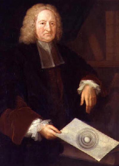 Image of Edmond Halley an English astronomer, geophysicist, mathematician, meteorologist, and physicist. He was the second Astronomer Royal in Britain